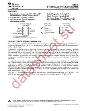 LM317LCDR datasheet  